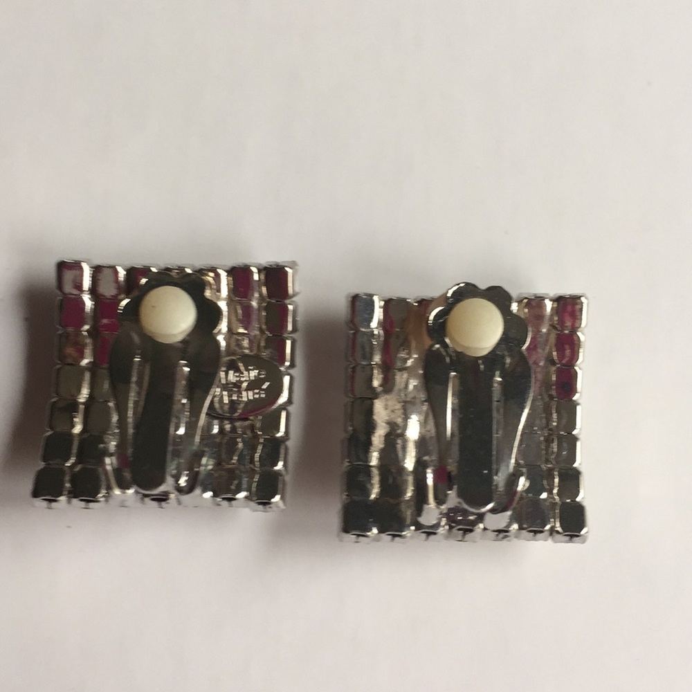 Marie Ferra Rhinestone Clip Earrings - Picture 2 of 2